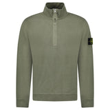 Stone Island Half - Zip Sweatshirt in Military Green - Boinclo - Outlet Sale Under Retail