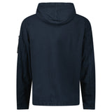 Stone Island Hooded Canvas Weave Cotton Hooded Jacket in Navy - Boinclo - Outlet Sale Under Retail