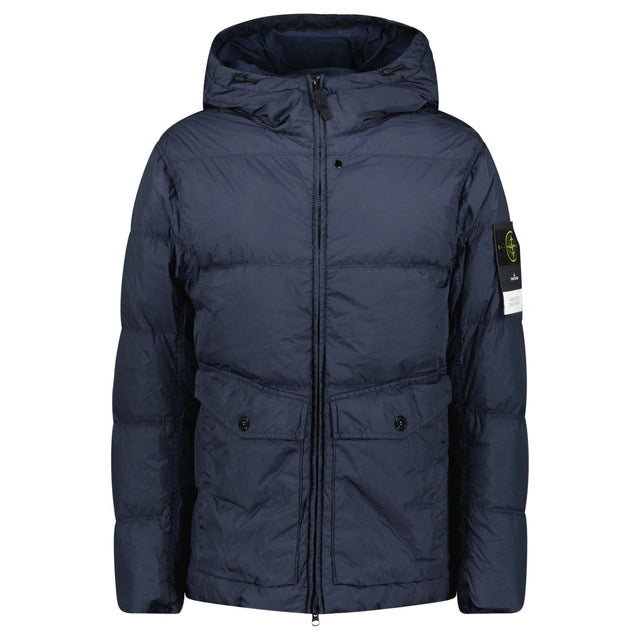 Stone Island Hooded Down Jacket in Navy - Boinclo - Outlet Sale Under Retail