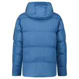 Stone Island Hooded Down Jacket in Steel Blue - Boinclo - Outlet Sale Under Retail