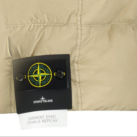 Stone Island Light Nylon Rep Down Vest in Desert Sand - Boinclo - Outlet Sale Under Retail