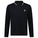 Stone Island Long - Sleeve Polo Shirt in Black - Boinclo - Outlet Sale Under Retail