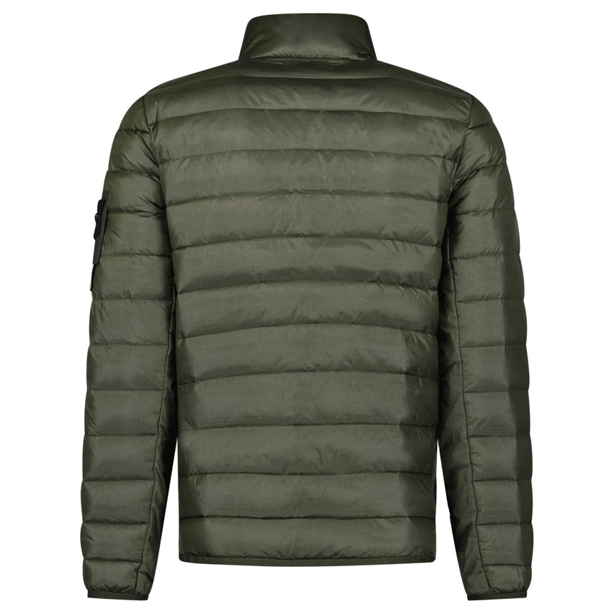Stone Island Loom Woven Chambers R - Nylon Down - Tc Jacket Military Green - Boinclo - Outlet Sale Under Retail