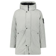 Stone Island Micro Twill Hooded Long Parka in Pearl Grey - Boinclo - Outlet Sale Under Retail