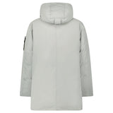 Stone Island Micro Twill Hooded Long Parka in Pearl Grey - Boinclo - Outlet Sale Under Retail