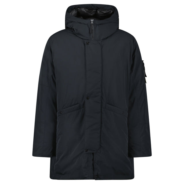 Stone Island Micro Twill Long Parka in Black - Boinclo - Outlet Sale Under Retail