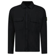 Stone Island Organic Cotton Ripstop Overshirt in Black - Boinclo - Outlet Sale Under Retail