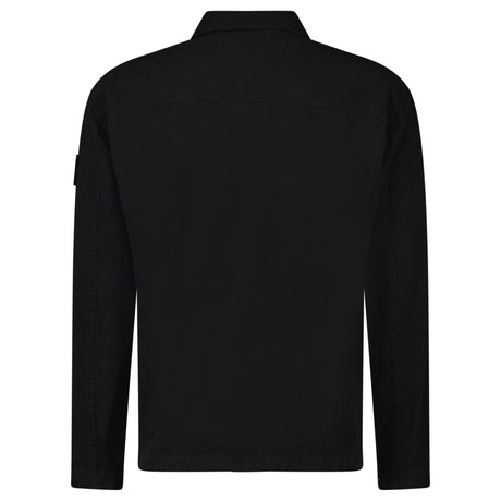 Stone Island Organic Cotton Ripstop Overshirt in Black - Boinclo - Outlet Sale Under Retail