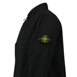 Stone Island Panama Cotton Overshirt in Black - Boinclo - Outlet Sale Under Retail