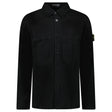 Stone Island Panama Cotton Overshirt in Black - Boinclo - Outlet Sale Under Retail