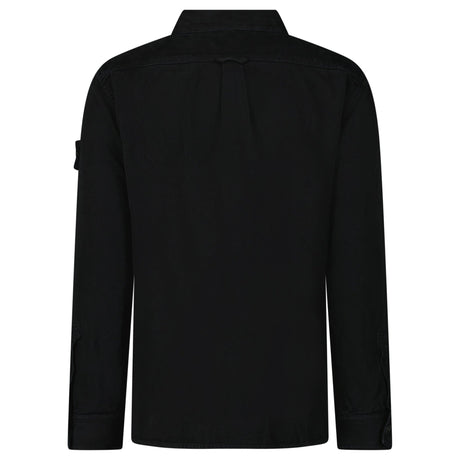 Stone Island Panama Cotton Overshirt in Black - Boinclo - Outlet Sale Under Retail