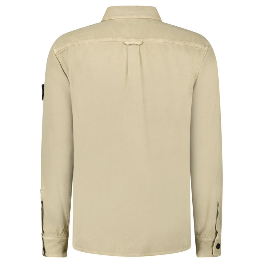Stone Island Panama Cotton Overshirt in Desert Beige - Boinclo - Outlet Sale Under Retail