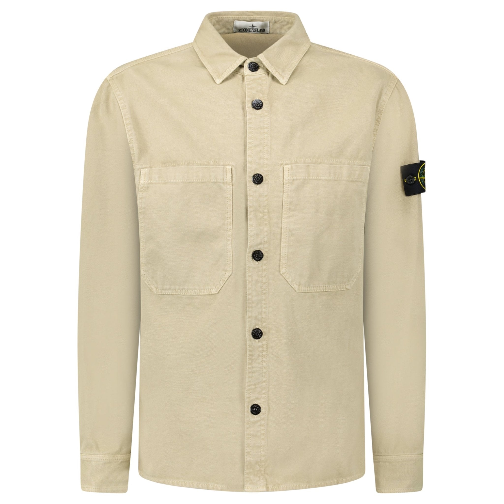 Color variation of Stone Island Panama Cotton Overshirt in Desert Beige