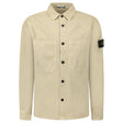 Stone Island Panama Cotton Overshirt in Desert Beige - Boinclo - Outlet Sale Under Retail
