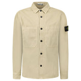 Stone Island Panama Cotton Overshirt in Desert Beige - Boinclo - Outlet Sale Under Retail