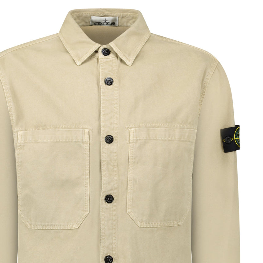 Stone Island Panama Cotton Overshirt in Desert Beige - Boinclo - Outlet Sale Under Retail