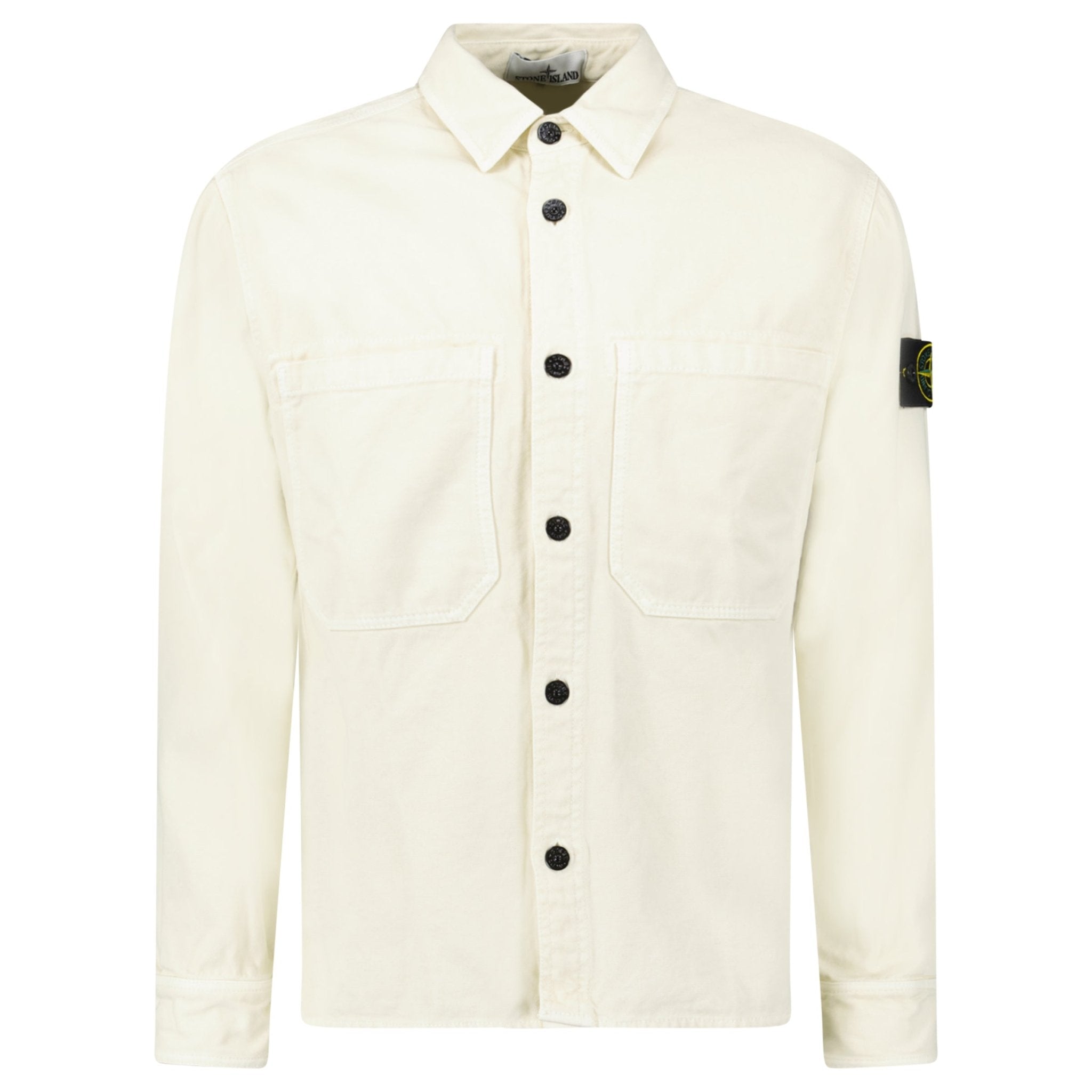 Color variation of Stone Island Panama Cotton Overshirt in Ivory