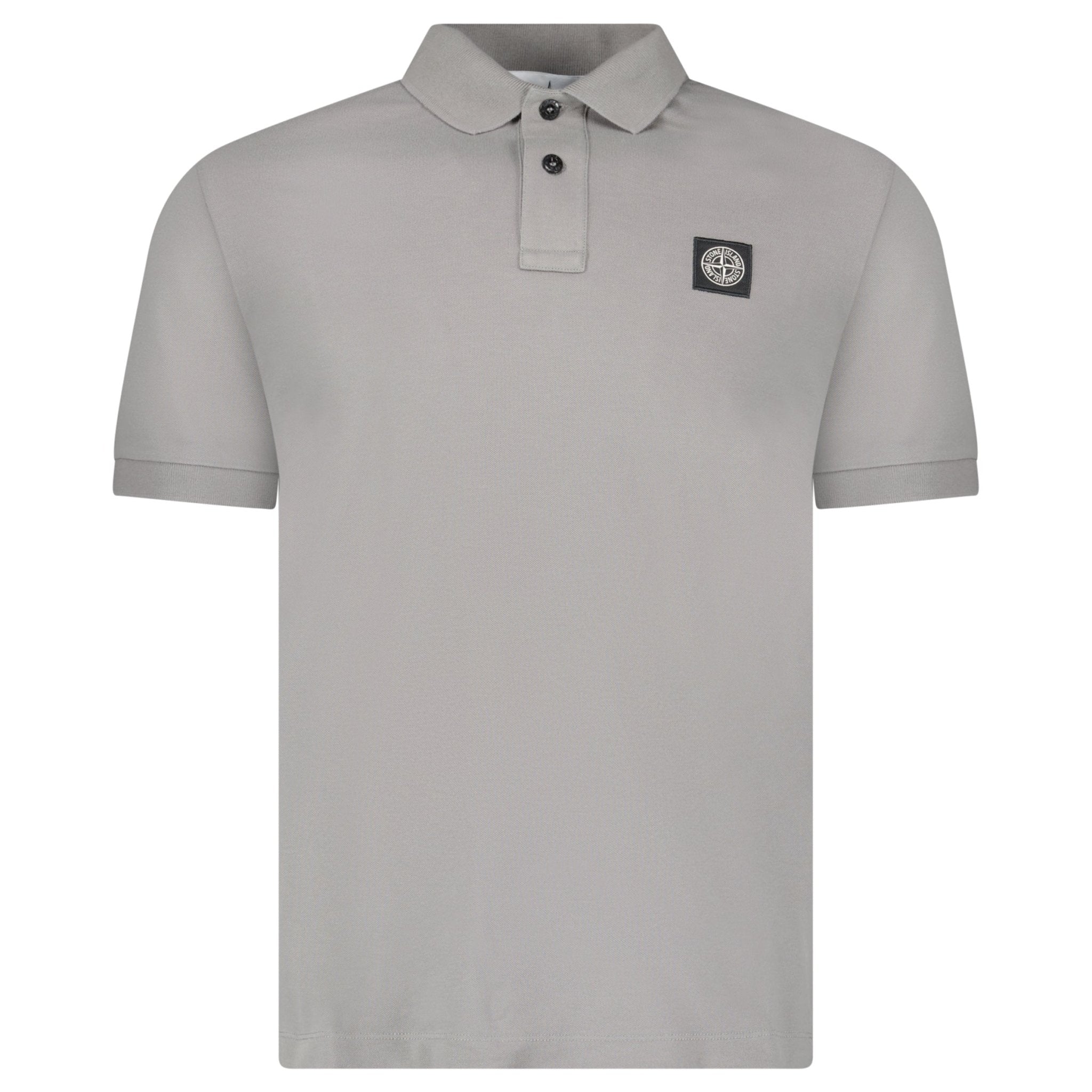 Color variation of Stone Island Patch Polo T-Shirt Slim Fit Grey