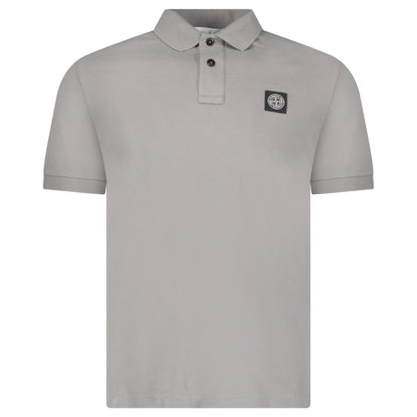 Stone Island Patch Polo T-Shirt Slim Fit Grey - Boinclo - Outlet Sale Under Retail