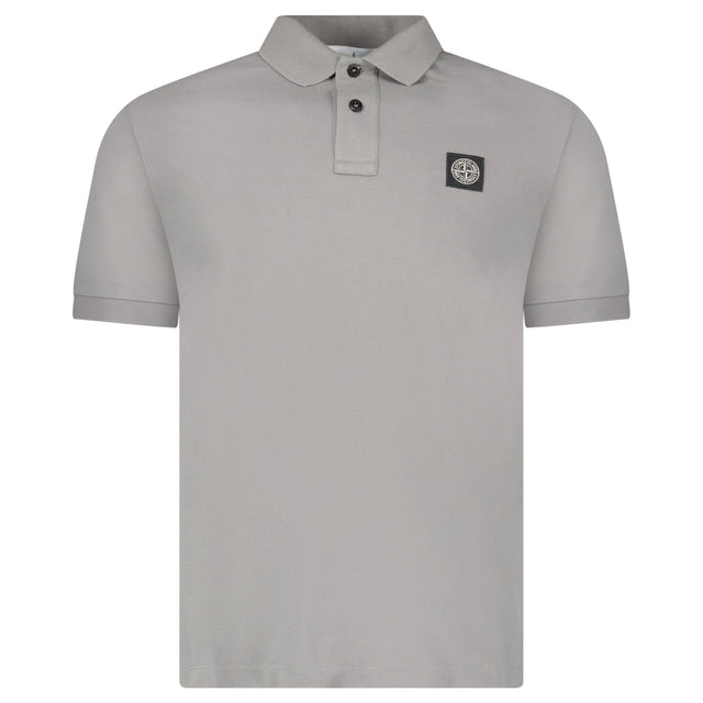 Stone Island Patch Polo T-Shirt Slim Fit Grey - Boinclo - Outlet Sale Under Retail