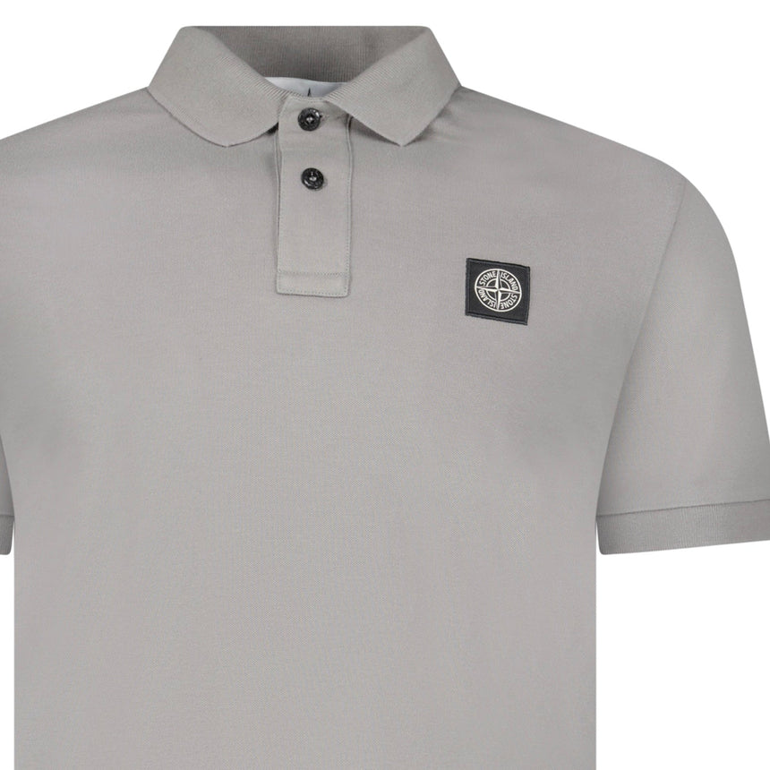 Stone Island Patch Polo T-Shirt Slim Fit Grey - Boinclo - Outlet Sale Under Retail