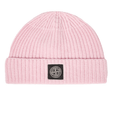 Stone Island Pink Beanie with Compass Patch - Boinclo - Outlet Sale Under Retail