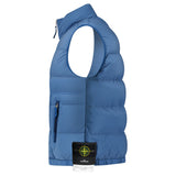 Stone Island Puffer Seamless Tunnel Nylon Gilet Blue - Boinclo - Outlet Sale Under Retail