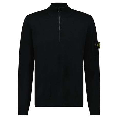 Stone Island Quarter Zip Jumper Black - Boinclo - Outlet Sale Under Retail