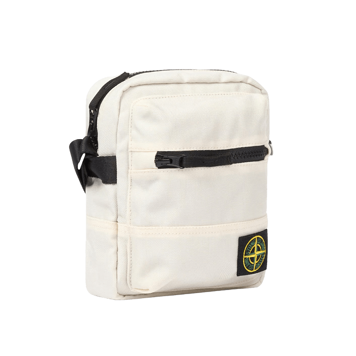 Stone Island Resin Treated Cordura® 1500 Pouch Bag White - Boinclo - Outlet Sale Under Retail