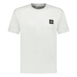 Stone Island Slim - Fit Short - Sleeve Jersey T-Shirt With Compass Patch White - Boinclo - Outlet Sale Under Retail