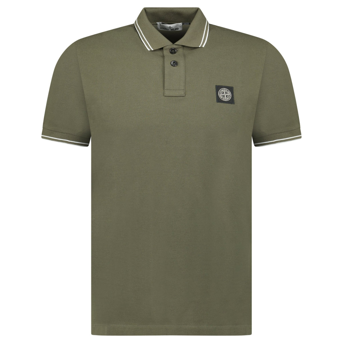 Stone Island Stone Island Stripe Collar Polo T-Shirt Slim Fit