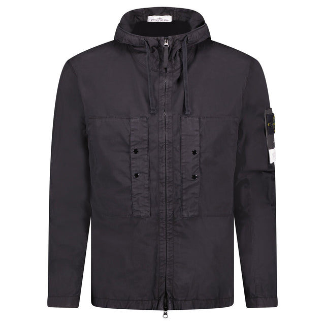 Stone Island Supima Cotton Twill Stretch Hooded Jacket - Boinclo - Outlet Sale Under Retail