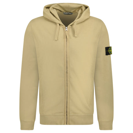 Stone Island Stone Island Zip Hooded Sweatshirt Biscuit - Boinclo - Outlet Sale Under Retail