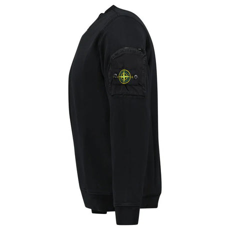 Stone Island Zip Sleeve Pocket Sweatshirt in Black - Boinclo - Outlet Sale Under Retail