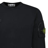 Stone Island Zip Sleeve Pocket Sweatshirt in Black - Boinclo - Outlet Sale Under Retail