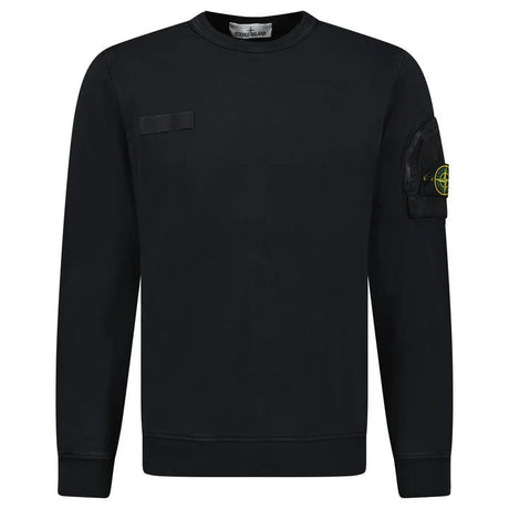 Stone Island Zip Sleeve Pocket Sweatshirt in Black - Boinclo - Outlet Sale Under Retail