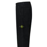 Stone Island’s Broken Twill ‘Old’ Effect Cargo Pants in Black - Boinclo - Outlet Sale Under Retail