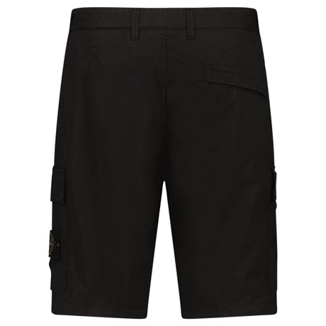 Stone Island Stretch Cotton Tela ‘Paracadute’ Cargo Bermuda Shorts in Black - Boinclo - Outlet Sale Under Retail