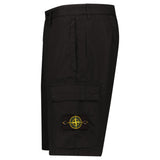 Stone Island Stretch Cotton Tela ‘Paracadute’ Cargo Bermuda Shorts in Black - Boinclo - Outlet Sale Under Retail