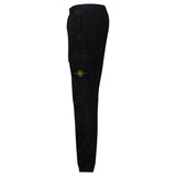 Stone Island Stretch 'Old' Effect Cargo Trousers Black - Boinclo - Outlet Sale Under Retail
