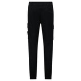 Stone Island Stretch 'Old' Effect Cargo Trousers Black - Boinclo - Outlet Sale Under Retail