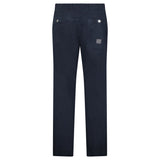Stone Island Stretch Organic Broken Twill ‘OLD’ Effect Chino Trousers in Navy - Boinclo - Outlet Sale Under Retail