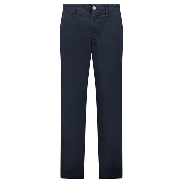 Stone Island Stretch Organic Broken Twill ‘OLD’ Effect Chino Trousers in Navy - Boinclo - Outlet Sale Under Retail