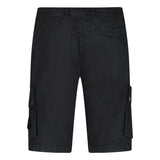 Stone Island Stretch Organic Cotton Twill Cargo Bermuda Shorts in Black - Boinclo - Outlet Sale Under Retail