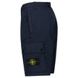 Stone Island Stretch Organic Cotton Twill Cargo Bermuda Shorts in Navy Blue - Boinclo - Outlet Sale Under Retail