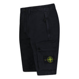 Stone Island Stretch Organic Cotton Twill Cargo Bermuda Shorts in Navy Blue - Boinclo - Outlet Sale Under Retail