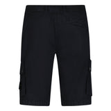 Stone Island Stretch Organic Cotton Twill Cargo Bermuda Shorts in Navy Blue - Boinclo - Outlet Sale Under Retail