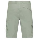 Stone Island Stretch Organic Cotton Twill Cargo Bermuda Shorts in Sage Green - Boinclo - Outlet Sale Under Retail