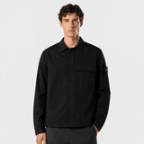 Stone Island Stretch Organic Cotton Twill Overshirt in Black - Boinclo - Outlet Sale Under Retail