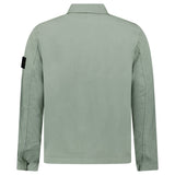 Stone Island Stretch Organic Cotton Twill Overshirt in Sage Green - Boinclo - Outlet Sale Under Retail